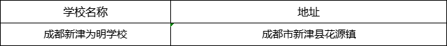 成都市成都新津?yàn)槊鲗W(xué)校地址在哪里？