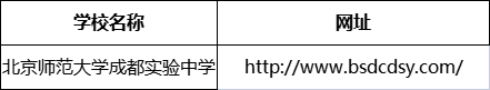 成都市北京師范大學(xué)成都實(shí)驗(yàn)中學(xué)網(wǎng)址是什么？