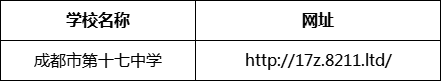 成都市第十七中學(xué)網(wǎng)址是什么？