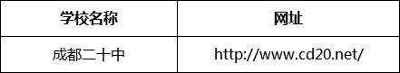 成都市成都二十中網(wǎng)址是什么？