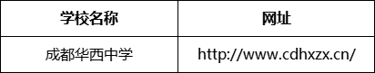 成都市成都華西中學(xué)網(wǎng)址是什么？