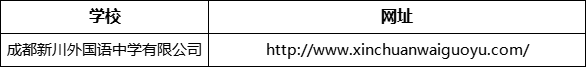 成都市成都新川外國語中學(xué)網(wǎng)址是什么？