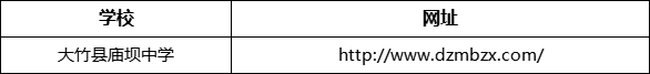 達(dá)州市大竹縣廟壩中學(xué)網(wǎng)址是什么？