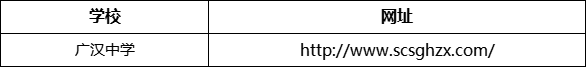德陽市廣漢中學(xué)網(wǎng)址是什么？
