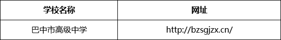 巴中市高級(jí)中學(xué)網(wǎng)址是什么？