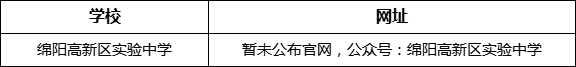 綿陽市綿陽高新區(qū)實驗中學網(wǎng)址是什么？