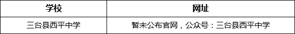 綿陽市三臺縣西平中學網(wǎng)址是什么？