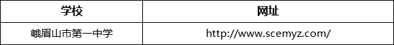 樂(lè)山市峨眉山市第一中學(xué)網(wǎng)址是什么？