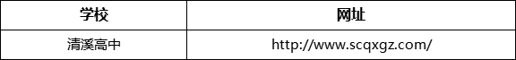 樂(lè)山市清溪高中網(wǎng)址是什么？