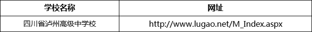 瀘州市四川省瀘州高級中學(xué)校網(wǎng)址是什么？