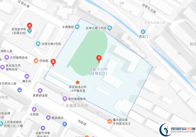 成都十八中學(xué)校地址在哪里？