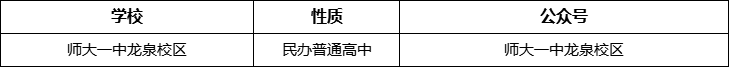 成都市師大一中龍泉校區(qū)官網(wǎng)、網(wǎng)址、官方網(wǎng)站