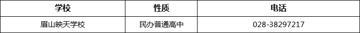 眉山市眉山映天學(xué)校2022年招辦電話、招生電話是多少？